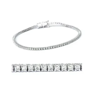 2ct Diamond Tennis Bracelet 14K White Gold 7"