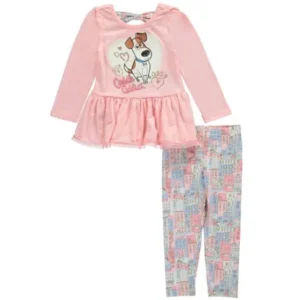 The Secret Life of Pets Little Girls' "Cuddles" 2-Piece Outfit (Sizes 4 - 6X)