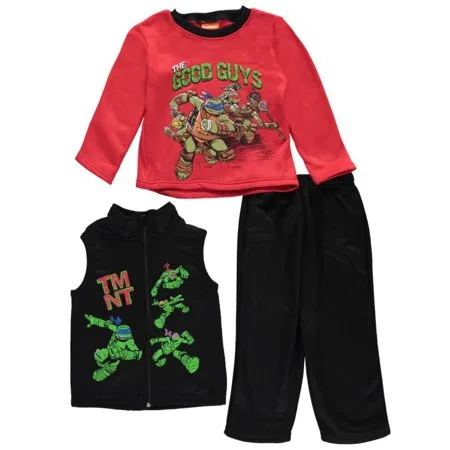 Teenage Mutant Ninja Turtles Little Boys' Toddler "The Good Guys" 3-Piece Outfit (Sizes 2T - 4T)
