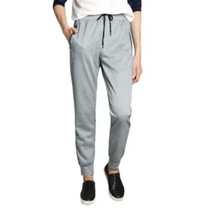 Lars Amadeus Men's Elastic Drawstring Waist Zip Pocket Knitted Sweatpants