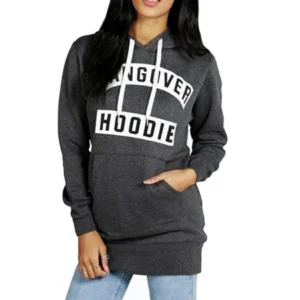 Women Drawstring Hooded Long Sleeve Pullover Fleece Hoodie Sweatshirt 3 color Available