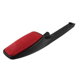 Unique Bargains Househould Clothes Pet Hair Crumbs Lint Remover Brush Black Red