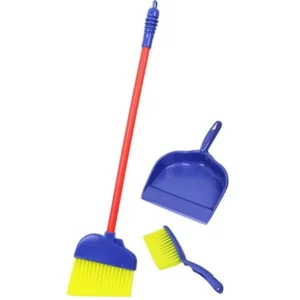 Click Nâ€™ Play Pretend Play Kids Broom, Dustpan, and Brush Household Cleaning Toy Play Set