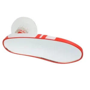 Unique Bargains Red White Athletic Shoes Design Car Blind Spot Side Angle Rear View Mirror