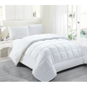 Legacy Decor Down Alternative Full/Queen size Comforter, Hypoallergenic anti-dust mite anti-bacterial, White Color