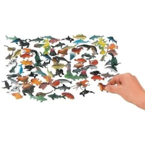 Ocean Animals 2.25 Inches - Pack Of 90 â€“Assorted Ocean Figures Aquatic Animal Toys â€“ For Kids Great Party Favors, Bag Stuffers, Fun, Toy, Gift, Prize â€“ By Kidsco