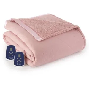 Shavel Home Products Reverse to Sherpa Electric Heated Blanket