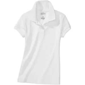 George Girls' School Uniform Short Sleeve Polo Shirt with Scotchgard