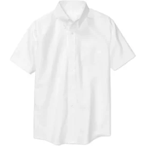 George Boys School Uniforms Short Sleeve Button Up Oxford Shirt