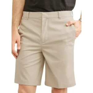 George Men's 9.5" Twill Flat Front Shorts