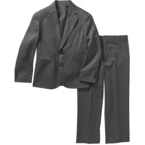 George Boys' Grey Stripe Suit