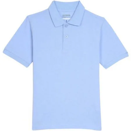 George Boys School Uniforms Short Sleeve Pique Polo Shirt