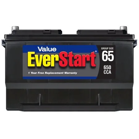 EverStart Value Lead Acid Automotive Battery, Group Size 65 (12 Volts/650 CCA)