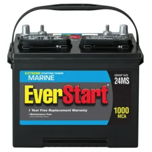 EverStart Lead Acid Marine Starting Battery, Group Size 24MS - 1000 MCA (12 Volt/1000 MCA)