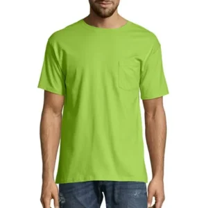 Hanes Men's Authentic Short Sleeve Pocket Tee