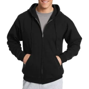 Hanes Men's EcoSmart Fleece Zip Pullover Hoodie with Front Pocket