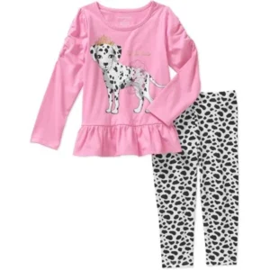 Healthtex Toddler Girls' Knit Tunic and Leggings Outfit Set