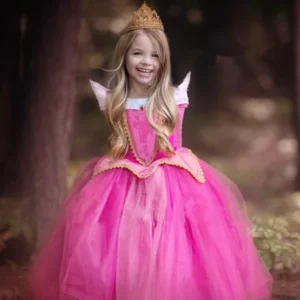 "Fairy Princess Dress Sleeping Beauty Aurora Ball Gown For Girls Halloween Costume Kids Party Wear Tulle Dress Christmas Gift 55"""