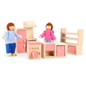 New Arshiner baby toy 11 Piece Doll-house Wood Lounge Room Furniture toy Set Aphe