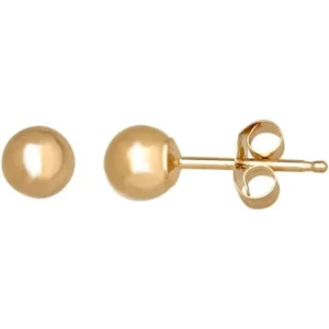 Brilliance Fine Jewelry 14kt Yellow Gold 4mm Ball Stud Earrings