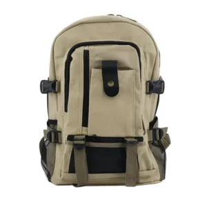 Men's Outdoor Sport Vintage Canvas Military travel backpacks for adults Shoulder Travel Hiking Camping School Bag Backpack Purse Khaki