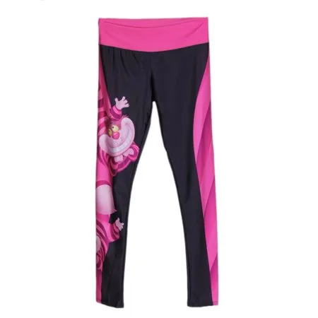 Womens YOGA Workout Gym Digital Printing Sports Pants Fitness Stretch Trouser