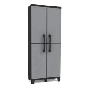 Keter Space Winner Resin Storage, Plastic Utility Cabinet, 15" x 27", 4 Adjustable Shelves