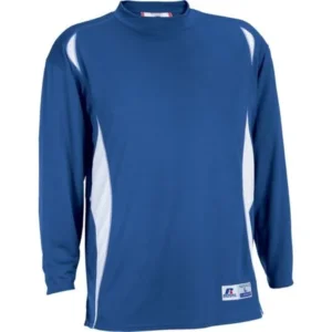 Russell Long Sleeve Adult Semi Mock Shirt