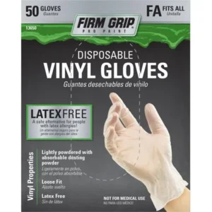Firm Grip Vinyl Glove, 50-Count