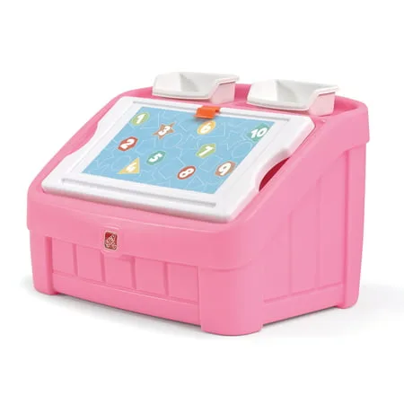Step2 2-in-1 Kids Toy Box and Art Lid, Pink