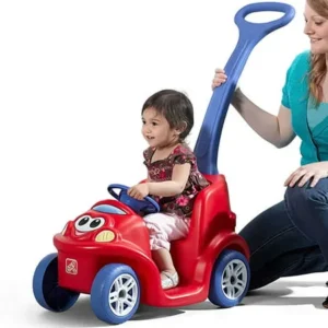 Step2 Easy Steer Toddler Chilren's Push Around Buddy Ride On Push Pull Toy, Red