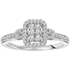 Keepsake Attraction 1/4 Carat T.W. Certified Diamond 10kt White Gold Engagement Ring