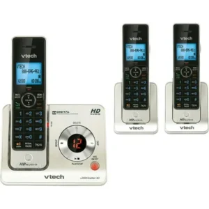VTech LS6425-3 Expandable Cordless Phone with Answering Machine & Caller ID/Call Waiting, 3 Handsets