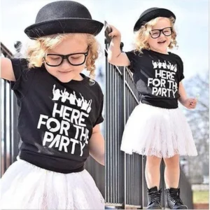 Party Baby Girls Toddler Kids Fashion Clothes Tops+Tulle Tutu Skirt Outfits Set