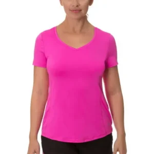 Women's Performance Stretch Compression T-Shirt with Mesh Detail