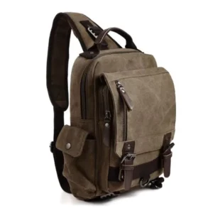 Affordable Canvas Unisex Sling Backpack One Strap Chest Bag Travel Sports Outdoor Large BTC