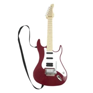 Toy Rock Star Guitar For Kids Battery Operated Musical Rock Guitar Color Red