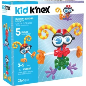 KID K'NEX - Blinkin' Buddies Building Set - 23 Pieces - Ages 3 and Up Preschool Educational Toy