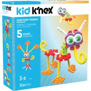 KID K'NEX - Stretchin' Friends Building Set - 23 Pieces - Ages 3 and Up Preschool Educational Toy