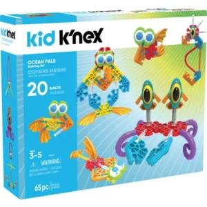 KID K'NEX - Ocean Pals Building Set - 65 Pieces - Ages 3 and Up Preschool Educational Toy