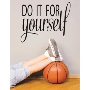 Custom Wall Decal : Do It Yourself Sports Workout Health Exercise Fitness Motivation Quote Teen Boy Girl Man Women 16x24"