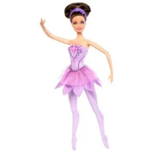 Barbie in The Pink Shoes Ballerina Doll, Purple Dress
