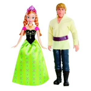 Mattel Disney Frozen Anna and Kristoff Doll, 2-Pack