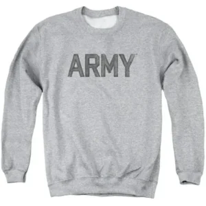 ARMY/STAR - ADULT CREWNECK SWEATSHIRT - ATHLETIC HEATHER - SM