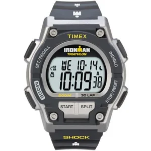 Timex Men's Ironman Endure 30 Shock Full-Size Watch, Black Resin Strap
