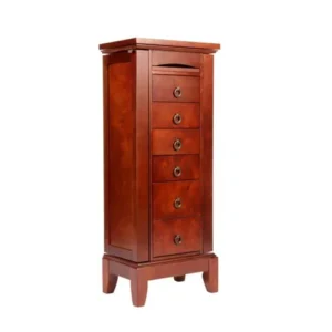 Linon Amethyst Six-Drawer Jewelry Armoire With Mirror