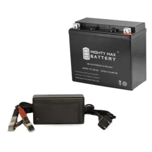 YTX20L-BS Replaces EverStart ES20LBS Powersport + 12V 4Amp Charger