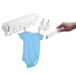 Outdoor Indoor Retractable 5 Line Clothesline Laundry Dryer Clothes Drying Rack