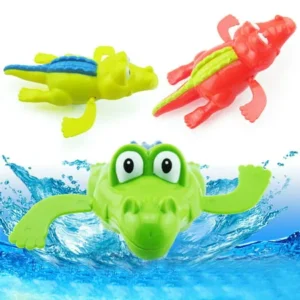 Baby BathToy Crocodile Wind Up Clockwork Swimming for Kid Educational Toys