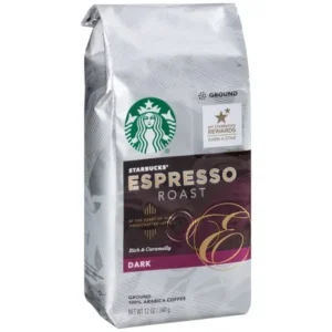 Starbucks Espresso Roast Dark Ground Coffee, 12.0 OZ